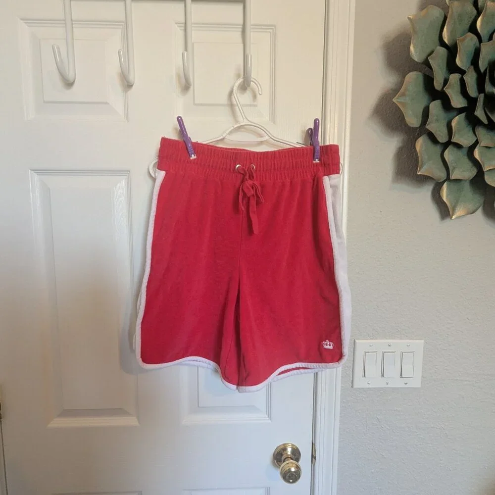 Juicy Couture Shorts & Top SET | Pink White | Vintage | L | ICONIC | EUC - Picture 6 of 15